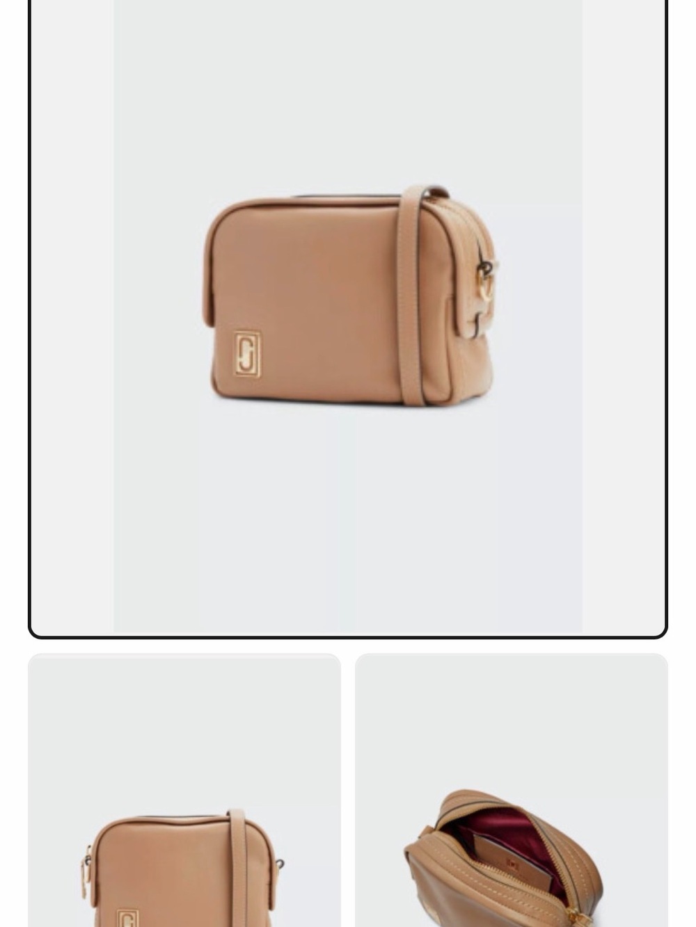 Marc Jacobs Tan Camera Crossbody Bag